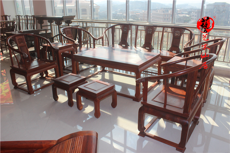 Mahogany đồ nội thất gỗ hồng mộc Miến Điện cung ghế sofa bộ 12 gỗ rắn trái cây lớn gỗ hồng mộc phòng khách sofa - Bộ đồ nội thất giường đẹp