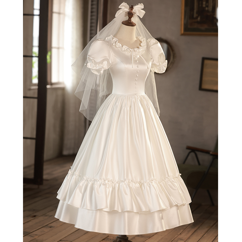 Retro wedding dress suitable for photo sessions, suitable for teen, fitted Retro wedding dress suitable for photo sessions, suitable for teen, fitted