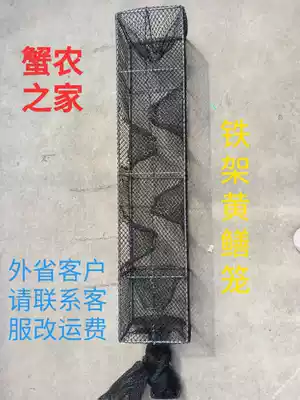 Catch yellow eel Loach Loach lobster net cage catch eel tool iron frame yellow eel cage imitating rice eel hole cage artifact