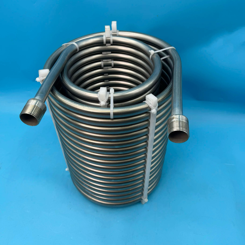 Steam Hot Water Heating Stainless Steel Coil 19/22/25/32mm Furnace Fire Water Heating Cooling Coil