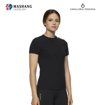  Mashang Italy imported CT womens equestrian short-sleeved T-shirt casual womens riding short-sleeved breathable TSD050