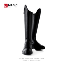 ME Teen Equestrian Long Boots Children Rider Horse Boots Obstacle Boots Male and female children Four Seasons Martial Arts Equestrian Shoes