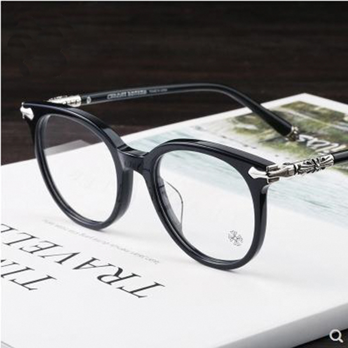 Black frame net red glasses frame male flat mirror anti-blue light anti-radiation computer retro glasses female with myopia Korean version of the tide