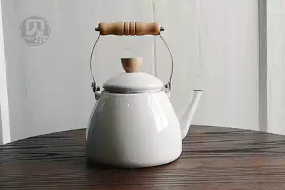 One meter enamel micro-defects foreign trade original single white series enamel pot enamel kettle Kettle Kettle Kettle