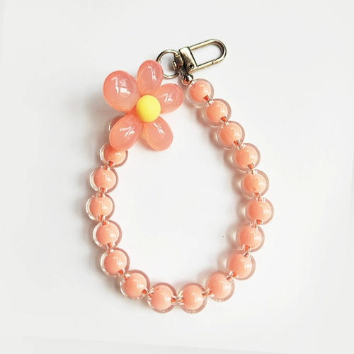 Мобильный телефон, ремешок, акриловая подвеска, портативные бусины, браслет из бисера, в цветочек