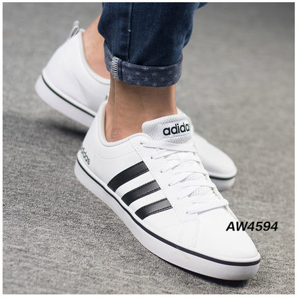 阿迪达斯板鞋男2018新款NEO学生小白鞋低帮