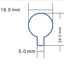 24*18petcr2030 insulation sheet CR2032rl44 Button battery isolation mylar sheet PVC thin plastic sheet