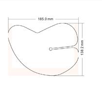 185X138mm double-sided transparent pet off-type film silicone bra bra underwear with a protective film