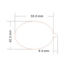 55X40 bifacial silicone oil pet polyester protective film forming sheet light discreet force non-stick