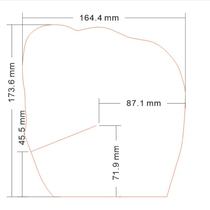 Wave 174X165mm transparent PET anti-mucosa silicone bra underwear milky protection anti-dust film