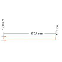 175X13pet Round Head Insulation Strip Sheet rl44 Button 5 Battery Isolation McLepvc thin transparent plastic