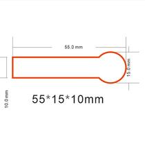 55X15pet insulation sticker strip McLara plastic semicircle sheet 2032 CR2430 button 5 battery isolation