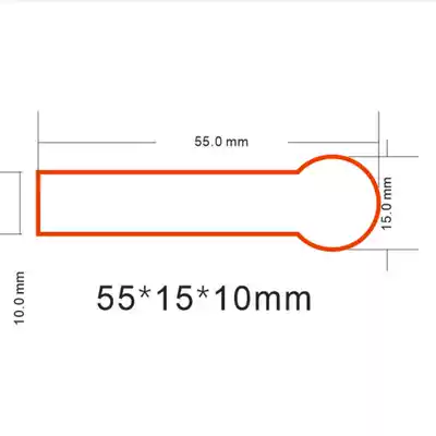 55X15pet insulation strip Mylar plastic semi-round 2032 CR2430 button 5 battery isolation