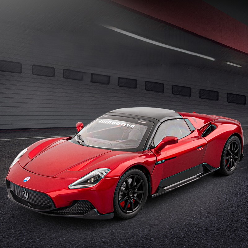 1:24 Maserati Mc20 Convertible Version Car Model Imitation Alloy Car Model Collectible Ornament Children's Toy Car