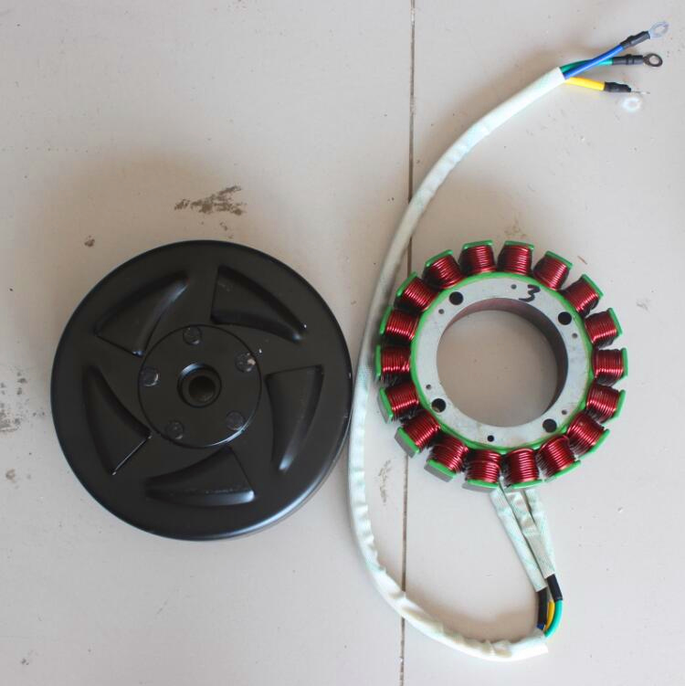 Electric tricycle four wheel electric vehicle gasoline generator motor set rotor stator 3kw4kw5kw