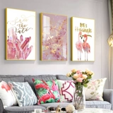 Северный стиль гостиная декоративная живопись современная минималистская диван Фоновая стена Три -ежедневная картина Хрустальная фарфоровая живопись абстрактная легкая роскошная висящая живопись