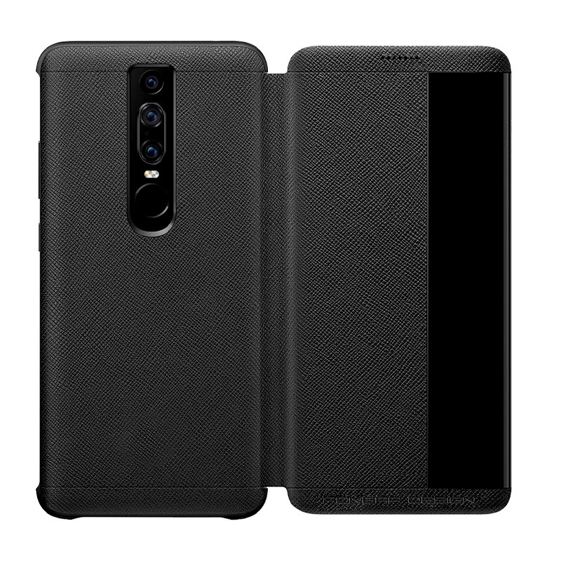 Suitable for Huawei RS Porsche cell phone protection shell maters limited edition genuine leather protective cover flip-type neo-al00 Porsche