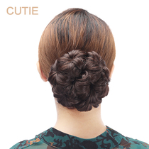 Prettiness wig big clip Bud head wig bag Simulation fluffy petals Lady hair circle meatballs Hair bracts