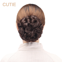 Delicate ball head wig Hair bag Drawstring Fluffy bud head wig Hair ring Chinese costume wig bag