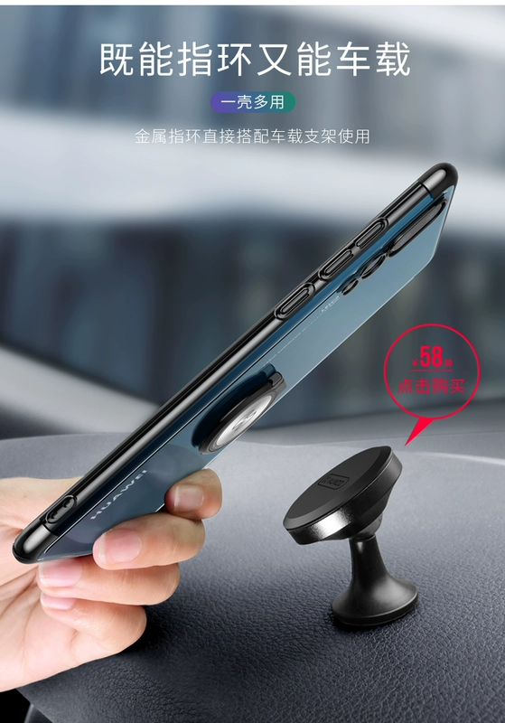 Huawei p20 vỏ điện thoại di động p20pro bảo vệ bao gồm tất cả chống rơi mate20pro trong suốt siêu mỏng nam và nữ mô hình thủy triều thương hiệu mate20 vòng khóa pro phụ kiện silicone cứng por cá tính sáng tạo