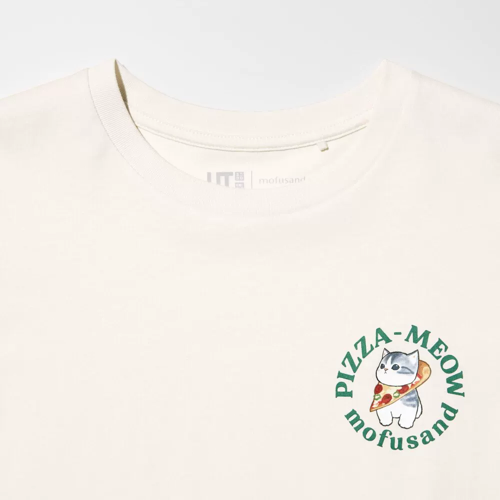 Uniqlo детская одежда для девочек UT mofusand печатная футболка короткий рукав 476620