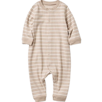 Uniqlo infant and toddler newborn crawling clothes long-sleeved baby clothes 469568