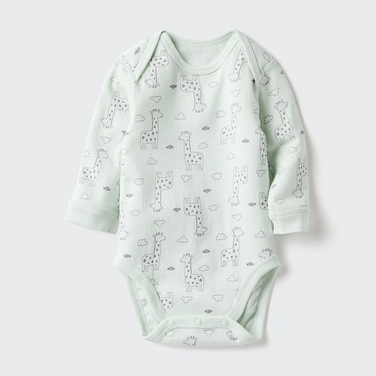 优衣库婴幼儿宝宝新生儿包臀衣长袖1件装连体衣478372 478373