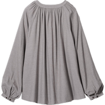 Uniqlo Womens Soft Flannel Smocked Shirt Long Sleeve Shirt Jacket 469442