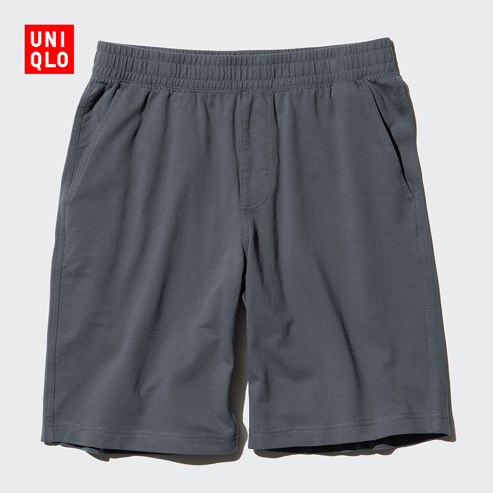 ユニクロ メンズ レディース ウォッシュドニットエラスティックショーツ/エラスティックルーズスポーツパンツ ミディアムパンツ 467797