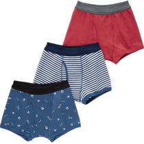 UNIQLO Childrens Clothing Boys Shorts 3-Pack Knitted Printed Student Underwear 464280