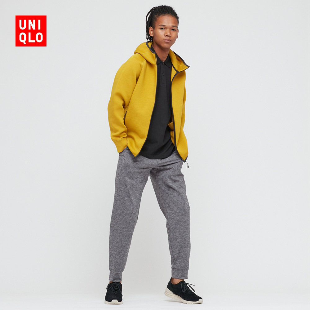Uniqlo Couple High Stretch Sports Zipper Hooded Sweatshirt (UniqloQ elastic Sweatshirt)433047