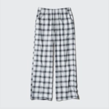 Uniqlo Женские фланелевые эластичные брюки/все хлопковые тонкие клетчатые повседневные клетки 𫔮 штаны 471550 470665