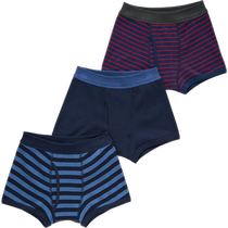 Uniqlo Boys Shorts 3-Pack Striped Underwear 462772 464279