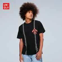 39元包邮 UNIQLO 优衣库 SAKAGURA 418100 男士印花T恤