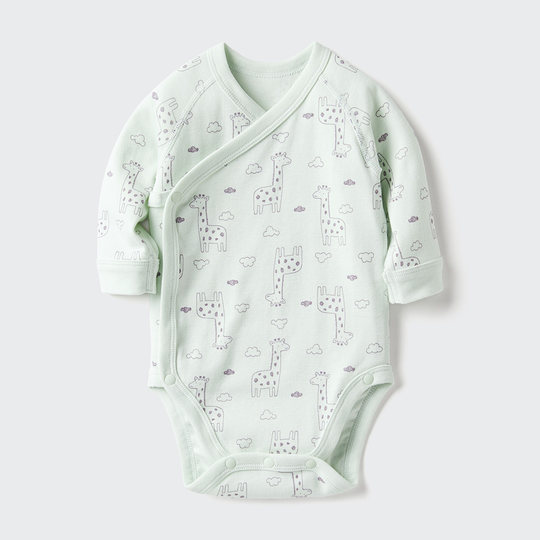 优衣库婴幼儿宝宝新生儿包臀衣长袖1件装连体衣478372 478373