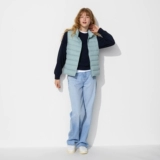 Uniqlo, прямые свободные джинсы, длинные штаны, свободный прямой крой, 81.5см