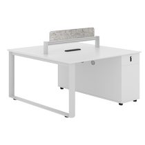 Staff desk chair combination minimalist modern designer office Screen station table 4 people with staff table 6