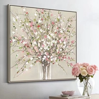 Поперечная вышивка 2023 Новая линия вышитая цветочная бутылка масла картина ветряная гостиная современная коридор крыльца Простая вышивка