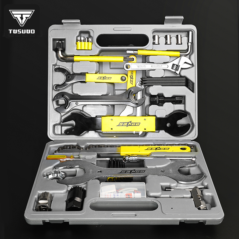 Bike Repair Kit Middle Shaft Wrench Remedial Tire Suit Repair Mountaineering Car Road Car Maintenance Kit