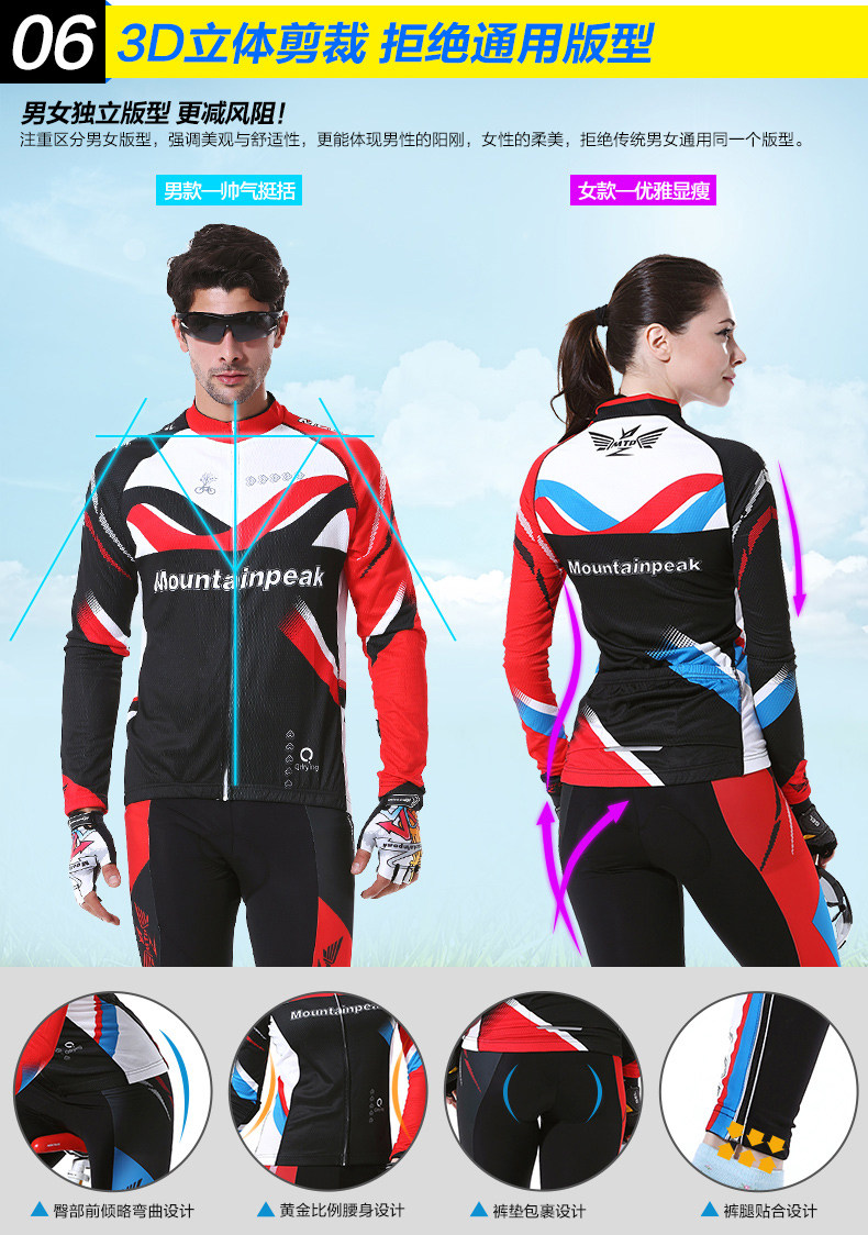 Tenue de cyclisme mixte MOUNTAINPEAK - Ref 2209104 Image 16