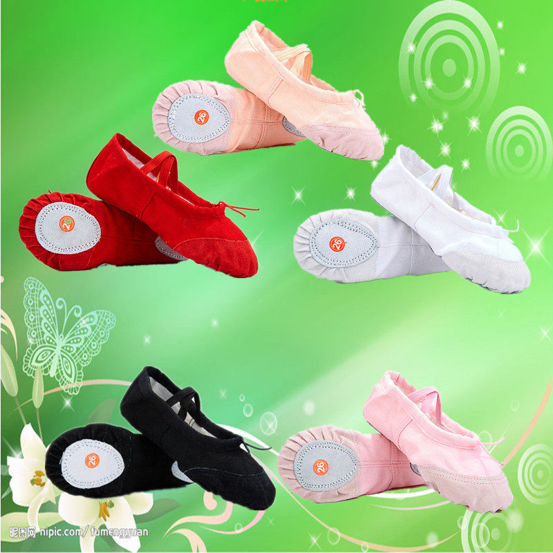 Children Dance Shoes Girls Ballet Shoes Adults Gymnastics Shoes Modern Dance Skills Shoes Soft-bottom Pink Yoga Cat Paw Shoes
