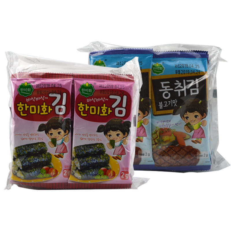 South Korea Imports South Korea-U.S. Children's Sea Tweed Ready-to-eat Sea Tundra Imported Snacks 2g * 10