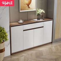 Easy-to-structure sofa back cabinet solid wood living room locker against wall integrated side cabinet ultra-thin side cabinet 30cm narrow