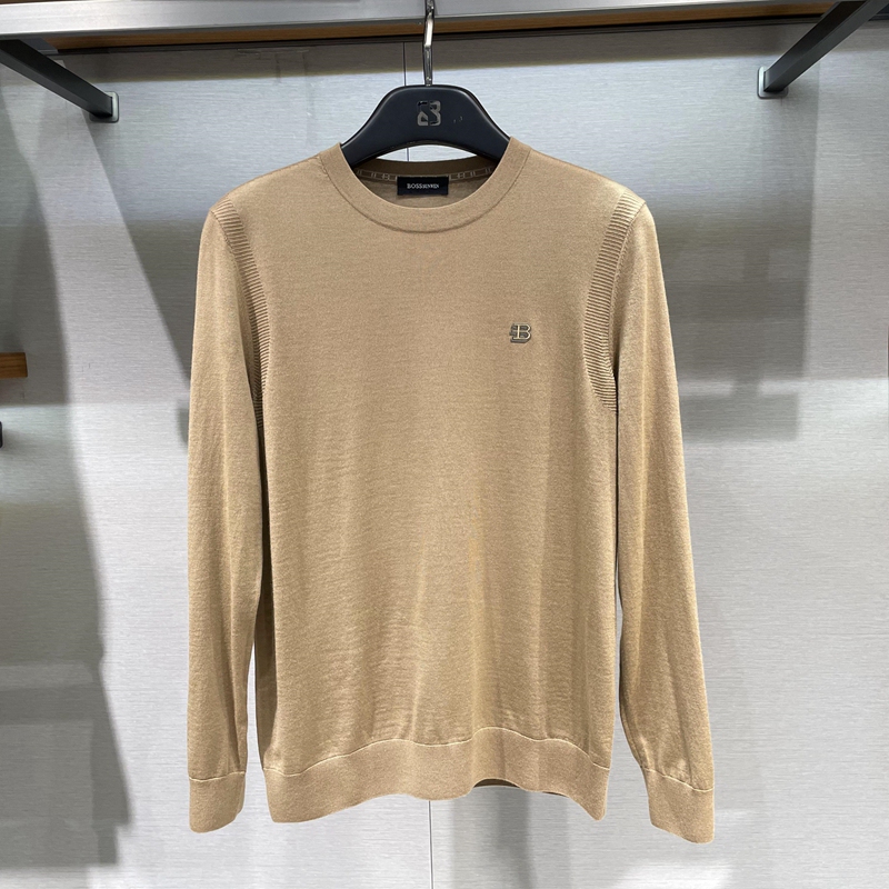 Bosssunwen Long-Sleeved Wool Sweater 2023 New Style Genuine Autumn Men's Clothing 2 Colors 133132065380