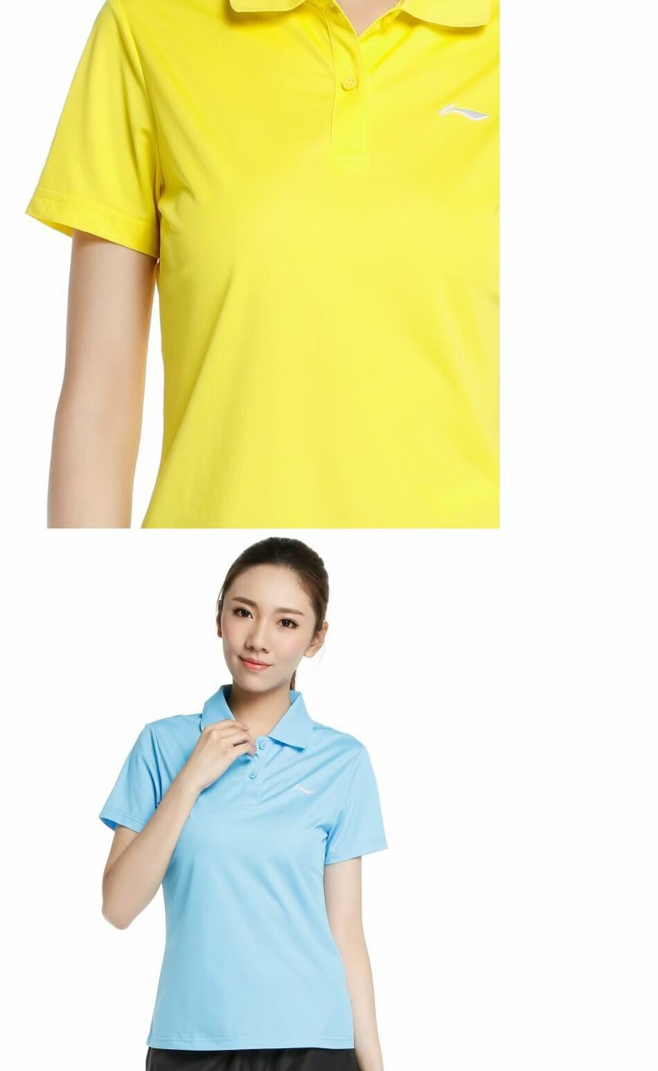 Quầy của phụ nữ Li Ning đích thực thoải mái và thoáng khí Áo thun ngắn tay nữ thể thao áo sơ mi POLO APLJ096 TJ ao thun polo