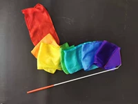 Пятиветный цвет шелк Flying Dance Real Silk Silk Longs 2 метра шириной 14 см