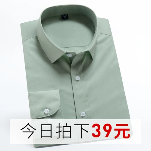 Однотонная рубашка, 2018, в корейском стиле