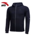 Anta jacket nam 2018 mùa thu nam mới chính hãng thường xuyên chạy áo khoác trùm đầu áo thể thao nam - Áo khoác thể thao / áo khoác áo gió thể thao Áo khoác thể thao / áo khoác