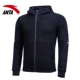 Anta jacket nam 2018 mùa thu nam mới chính hãng thường xuyên chạy áo khoác trùm đầu áo thể thao nam - Áo khoác thể thao / áo khoác áo gió thể thao