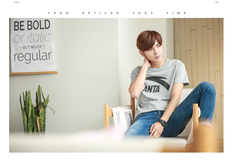 Áo thun nam tay ngắn Anta 2018 hè mới thoáng khí nửa tay rộng logo cổ tròn nam thể thao giản dị áo thun lạnh nam adidas